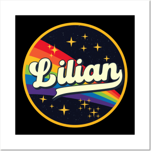 Lilian // Rainbow In Space Vintage Style Posters and Art